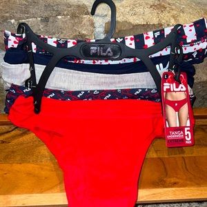 NWT FILA Ladies Extreme Comfort Stretch Tanga 5 pack panties.